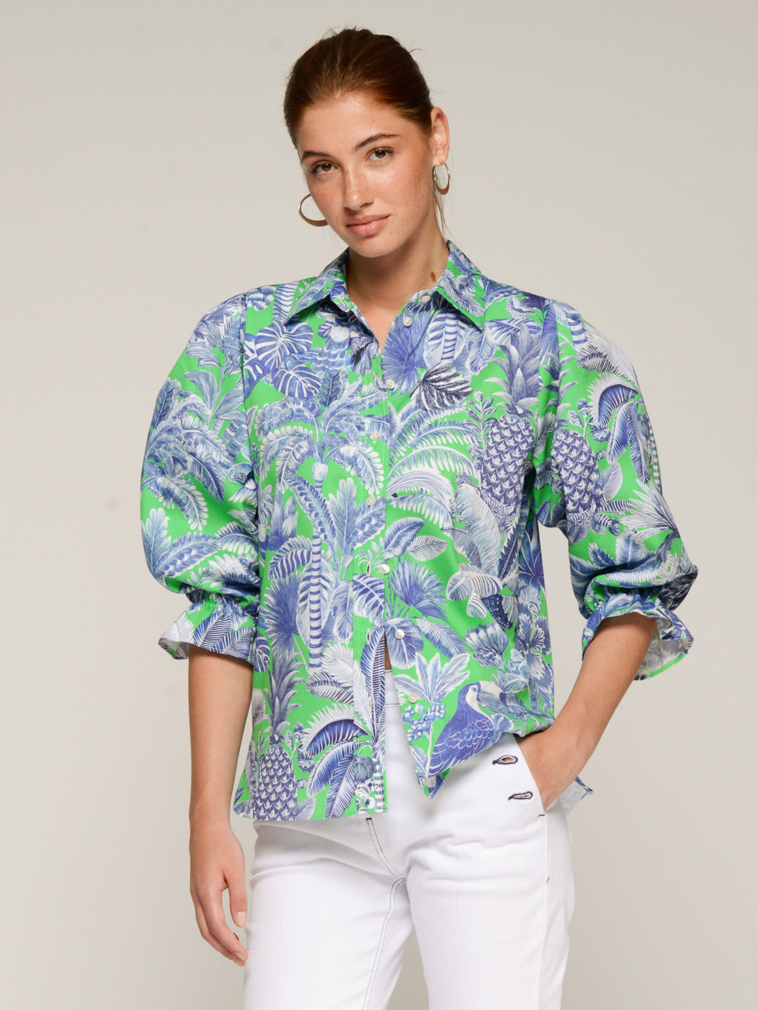 Manga Shirt | Blue Green - Charlotte's Inc