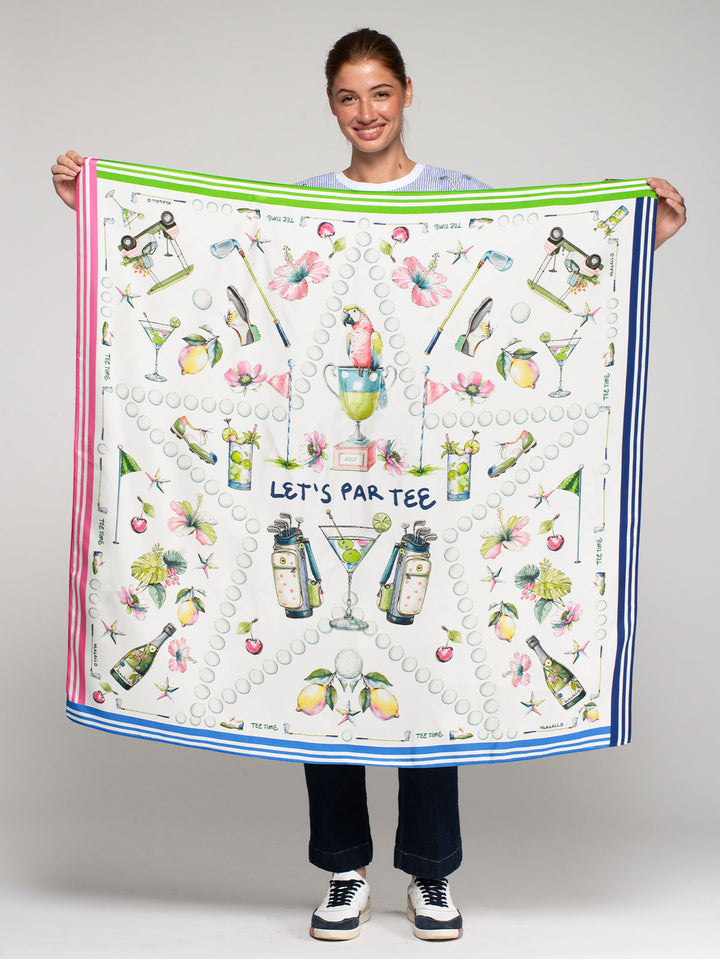 Foulard Silk Scarf | Golf