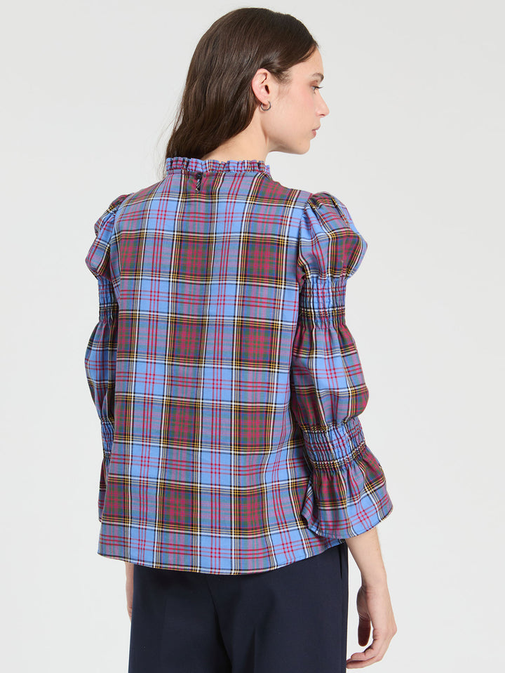 Senna Shirt | Blue Plaid