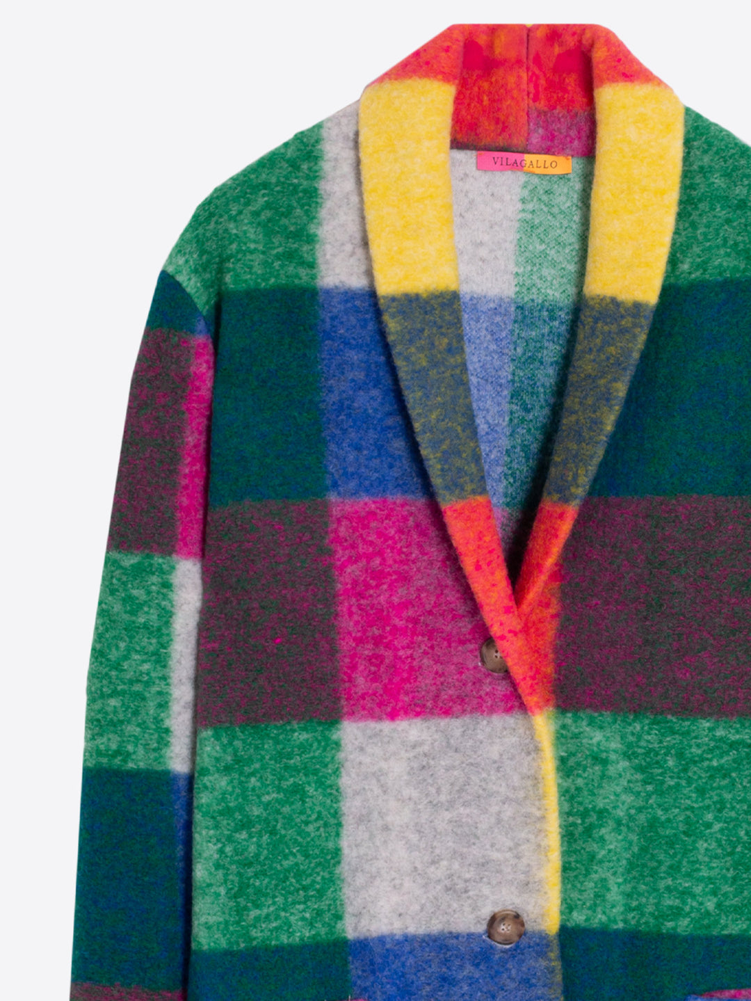 Claudia Coat | Multi Plaid