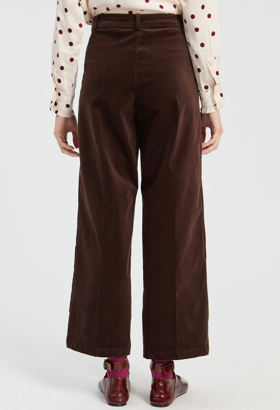 Ari Velvet Trousers | Brown
