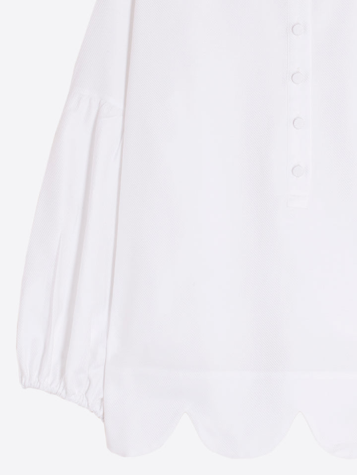 Diagonal Textured Shirt | White