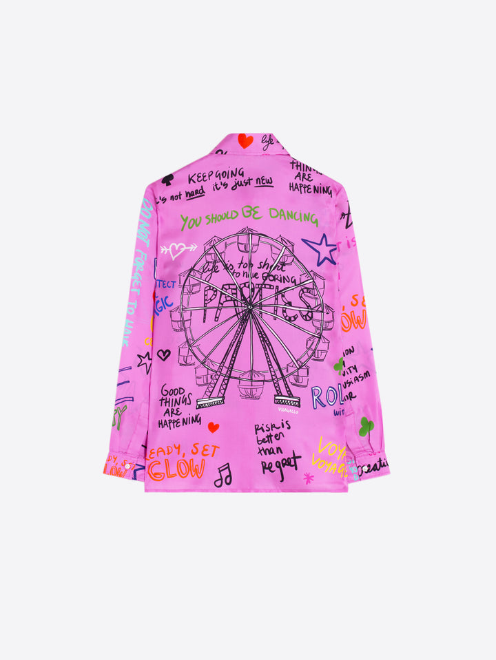 Tea Shirt | Noria Silk Print