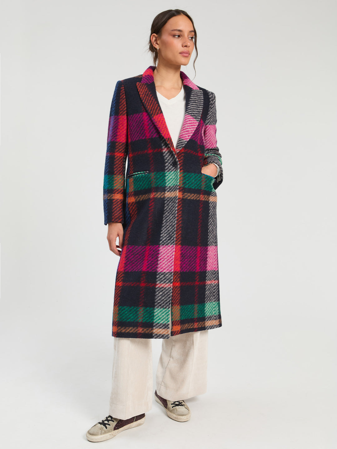 Pietra Coat | Plaid Multi