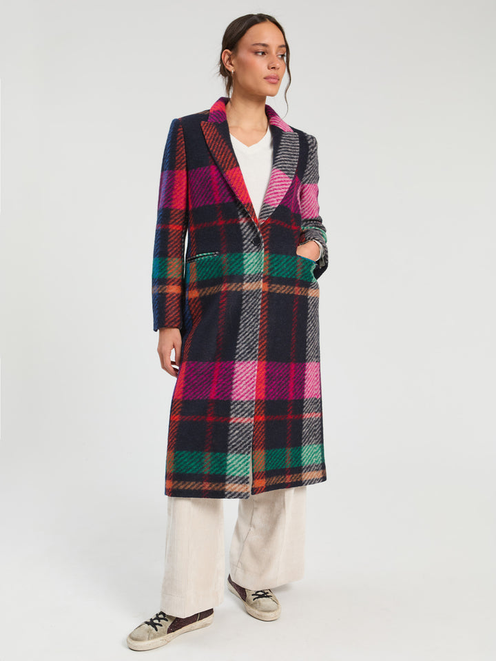 Pietra Coat | Plaid Multi