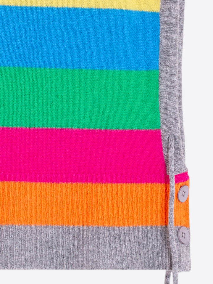 Knitwear Hood | Multicolor & Grey