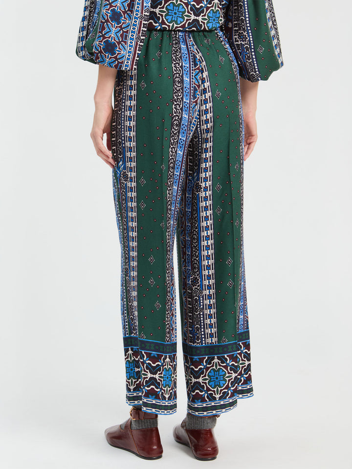 Lucia Trousers | Green and Blue