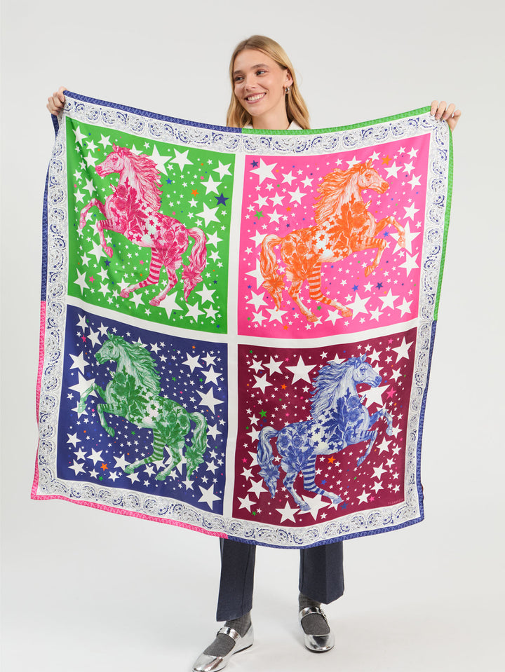 Silk Horse Scarf