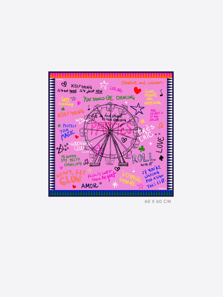 Noria Print Silk Scarf