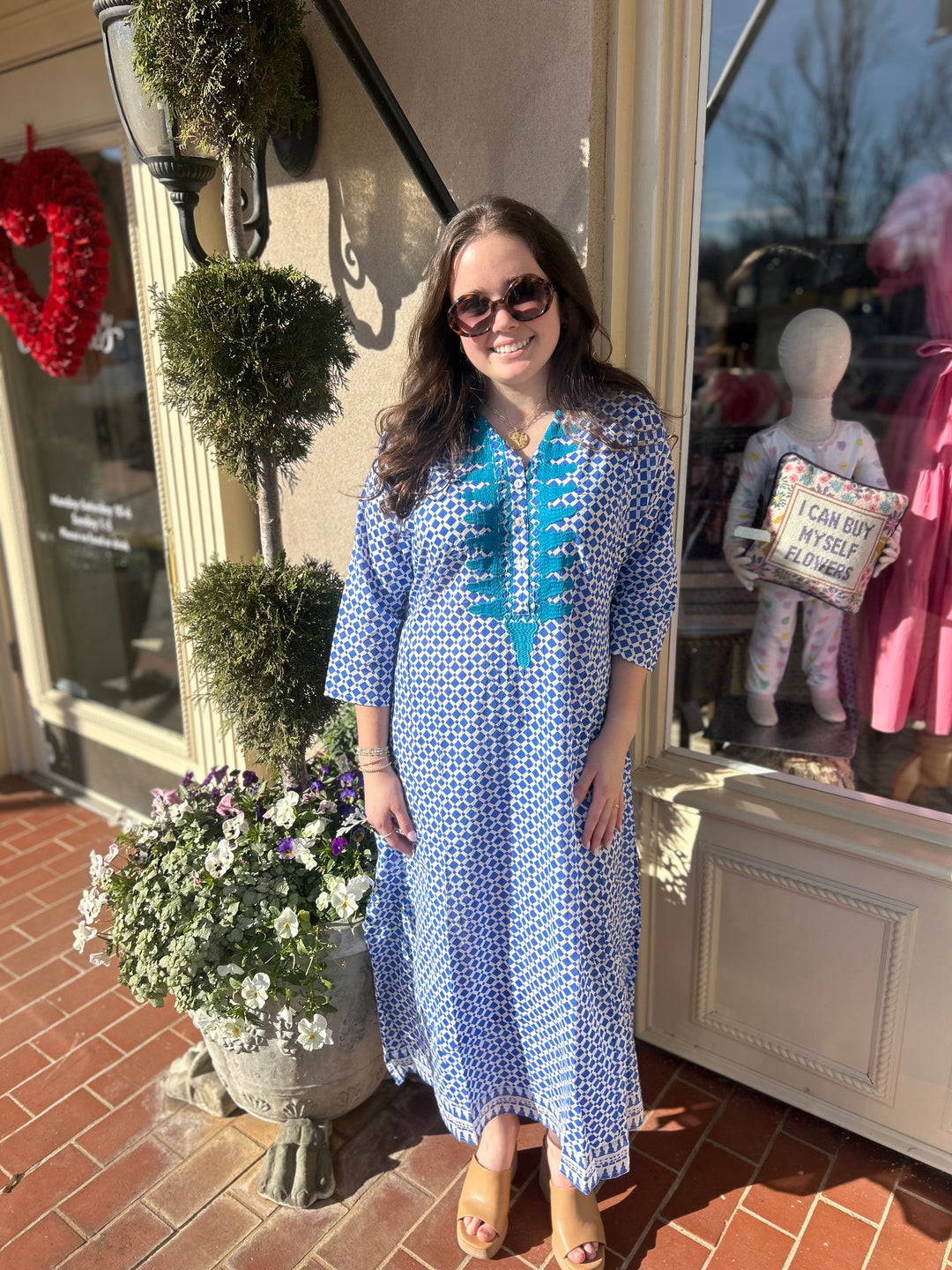 Samya Long Kurta | Blue - Charlotte's Inc