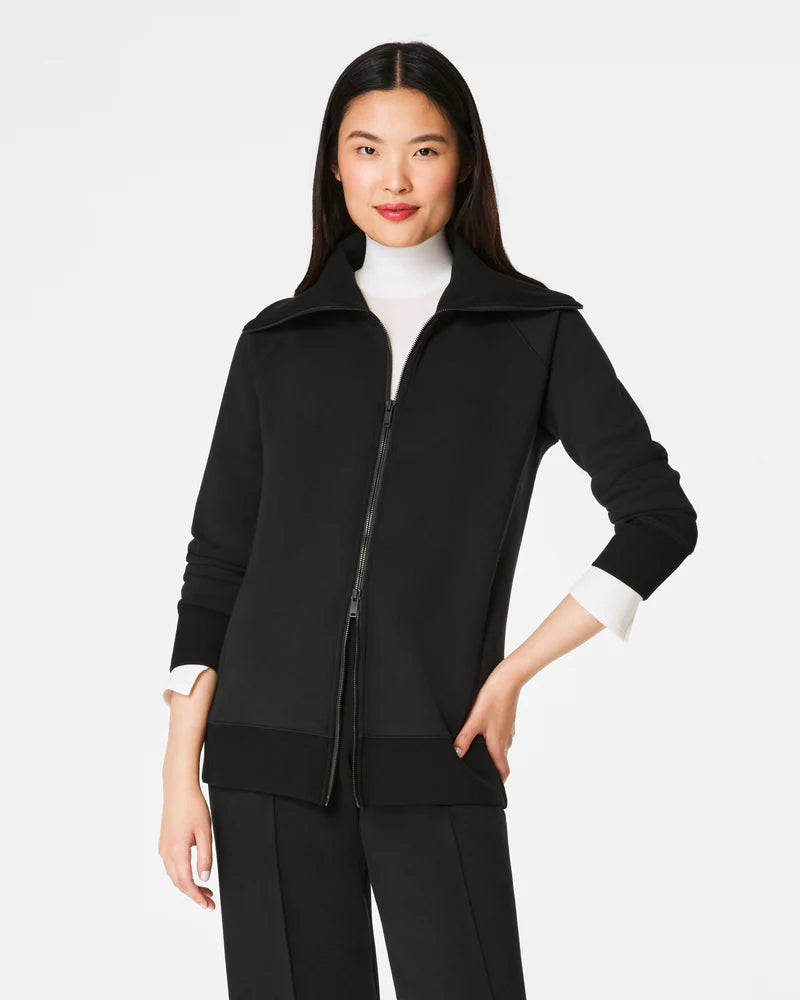 HeavyAir Full Zip Tunic | Very Black