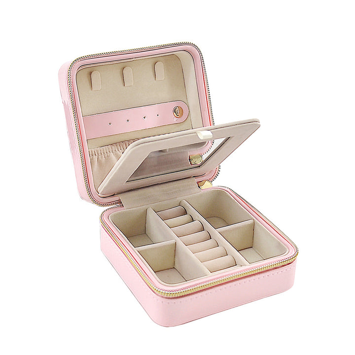 Pearl Travel Jewelry Case | Pink