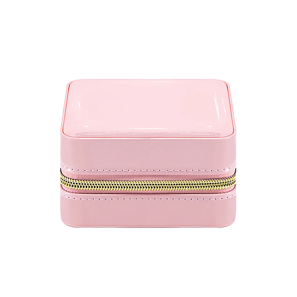Pearl Travel Jewelry Case | Pink