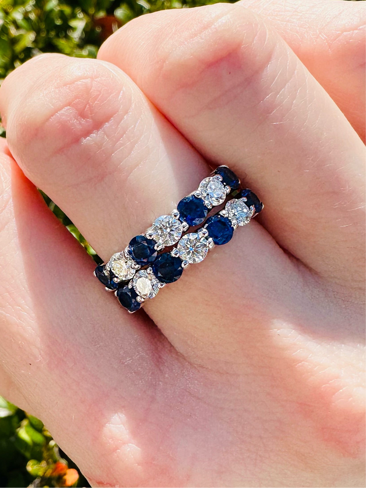 .43tdw 1.16cwt Sapphire/Diamond Ring