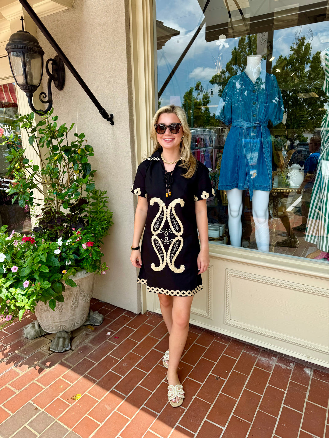 Florentine Short Dress | Como Raffia