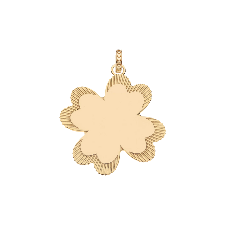 Jane Win Lucky in Love Clover Pendant + Chain | Lapis