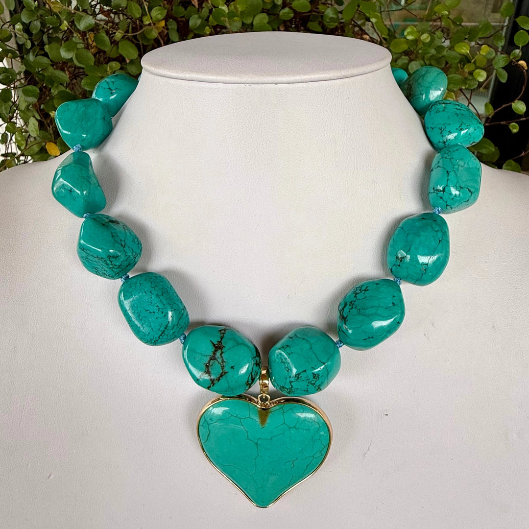 Turquoise Heart Necklace