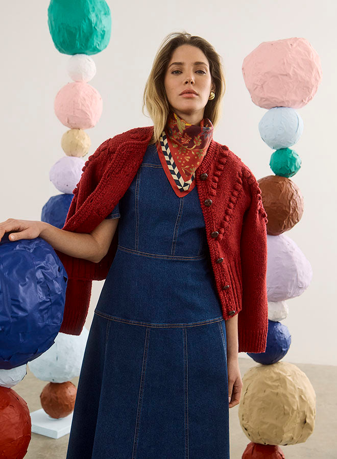 Bobble Sweater | Maroon