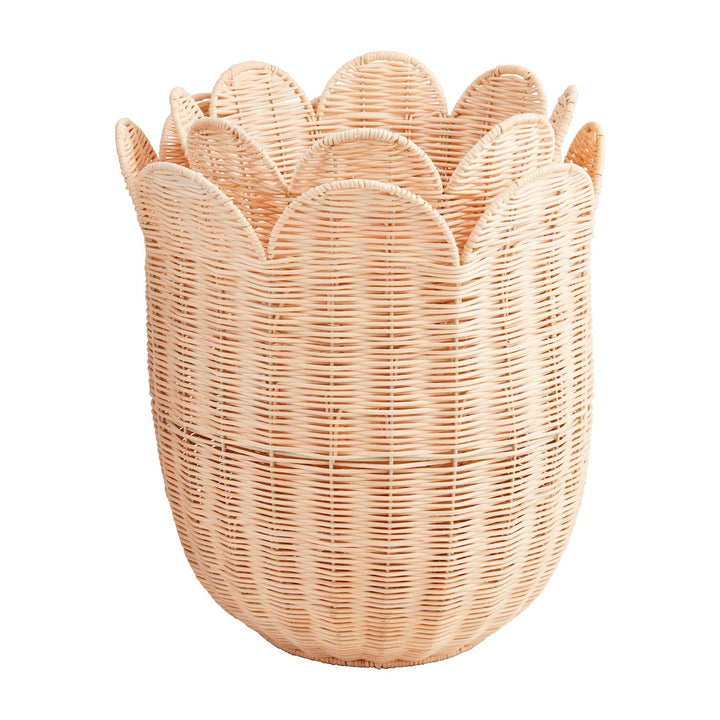 Assorted Scallop Wicker Baskets