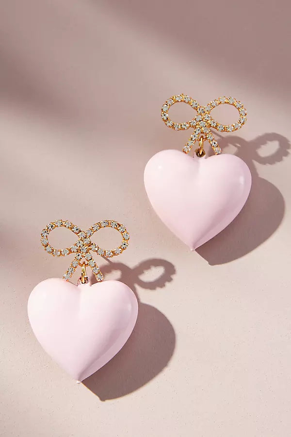 Bow and Heart Earrings | + Colors