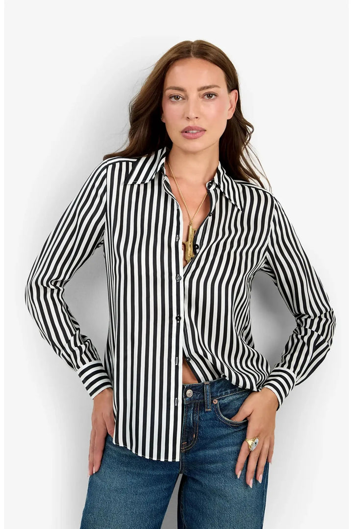 Rouge Top | Black/Winter White