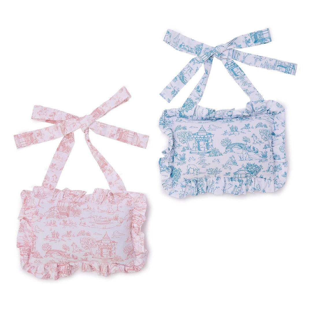 Welcome to the World Embroidered Ruffle Pillow | +Colors