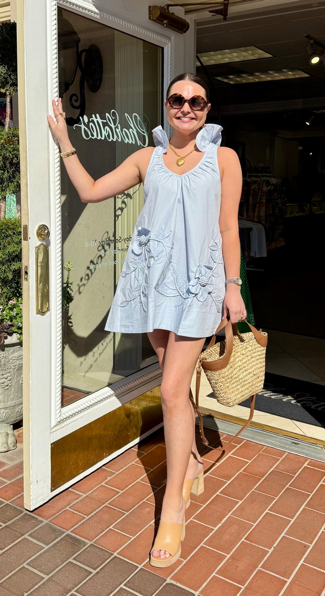 Simone Dress | Windsurfer Blue