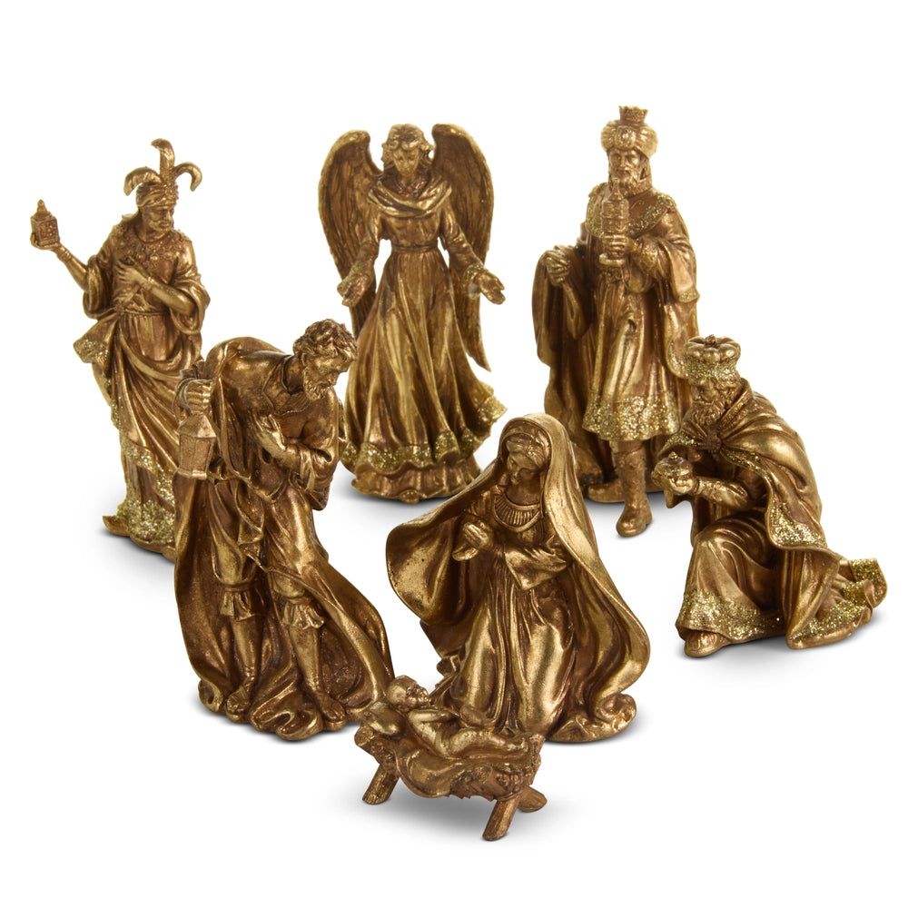 Classic Gold Nativity 5.75"