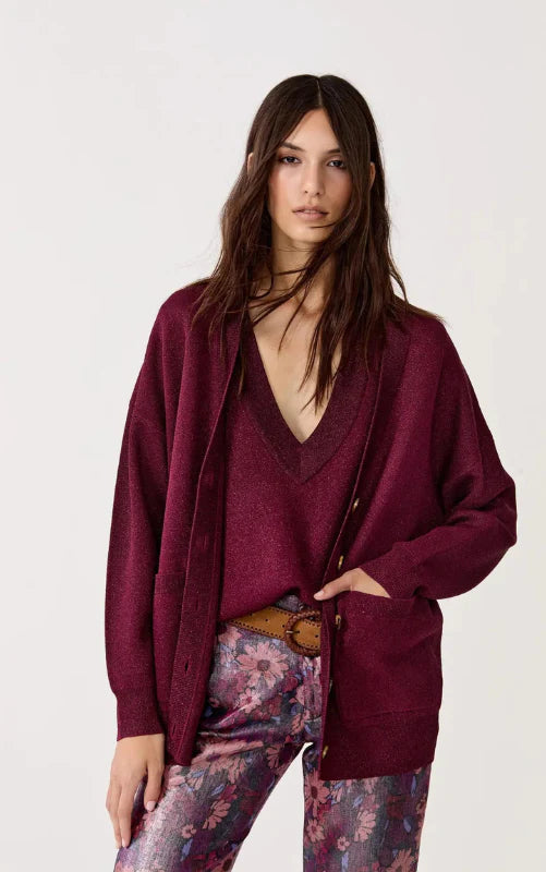 Aspen Cardigan | Rosso