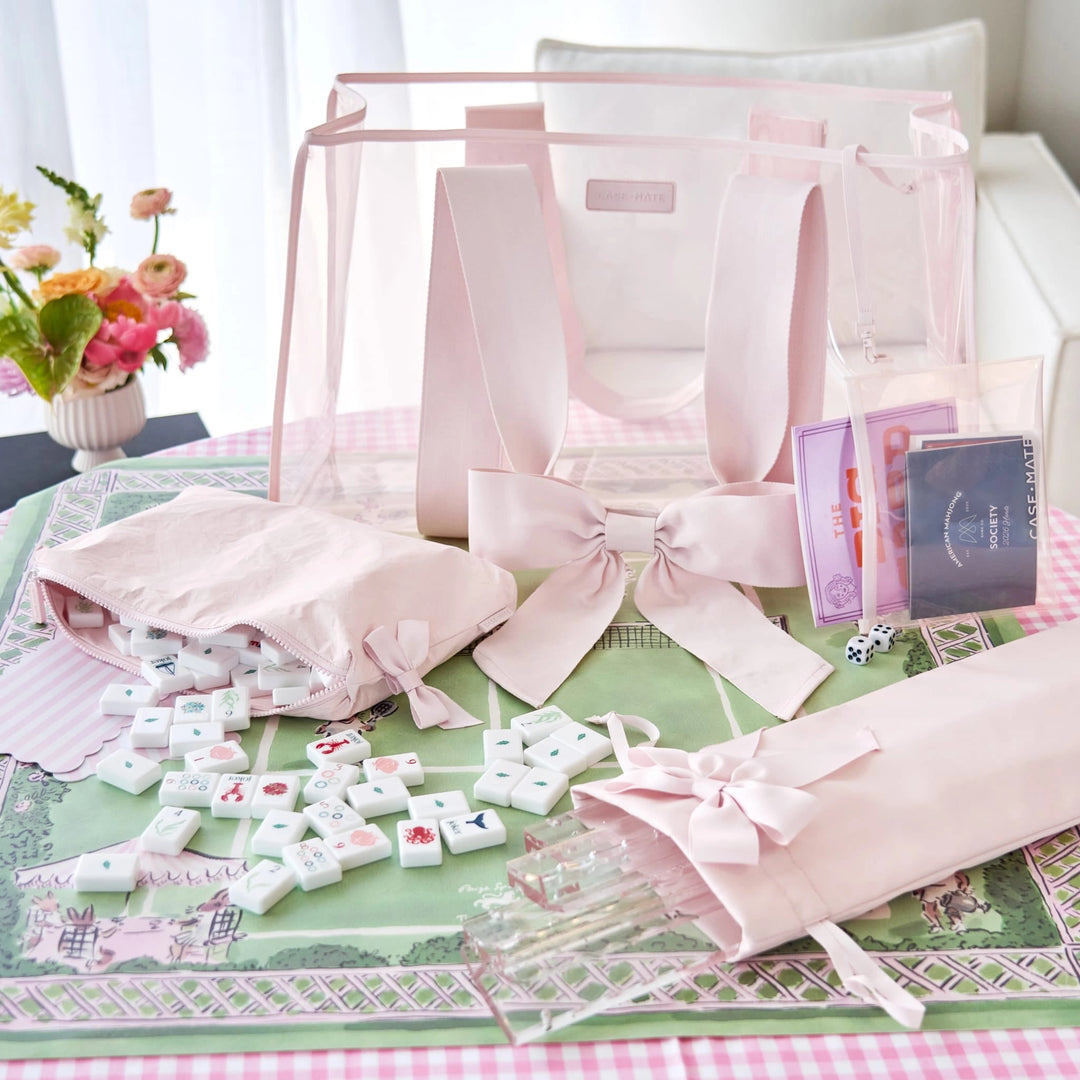 Mahjong Jelly Tote Set | Ballet Pink
