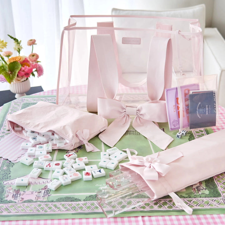 Mahjong Jelly Tote Set | Ballet Pink