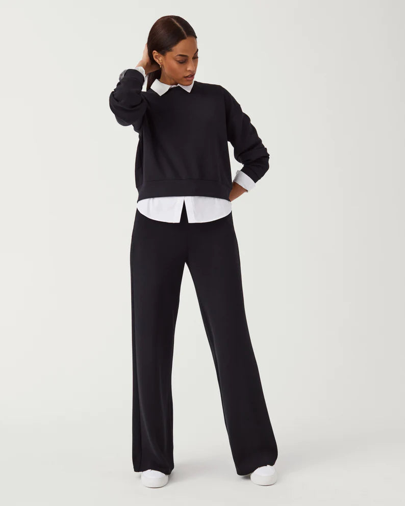 Spanx Air Essentials Wide Leg Pant | Very Black