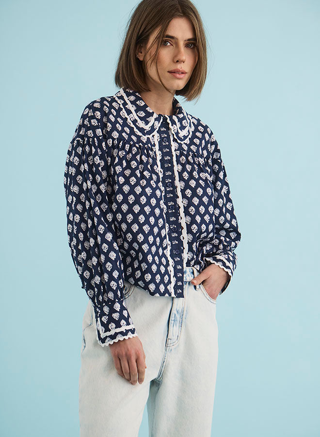 Finch Top | Thistle & Vine Blue