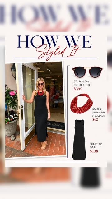 French Rib Maxi Tank Dress | Very Black