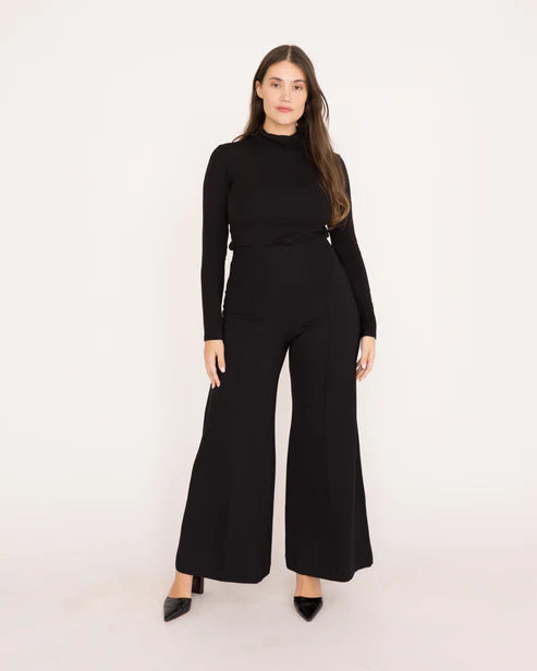 Ponte Knit Wide Leg Pant + Colors - Charlotte's Inc
