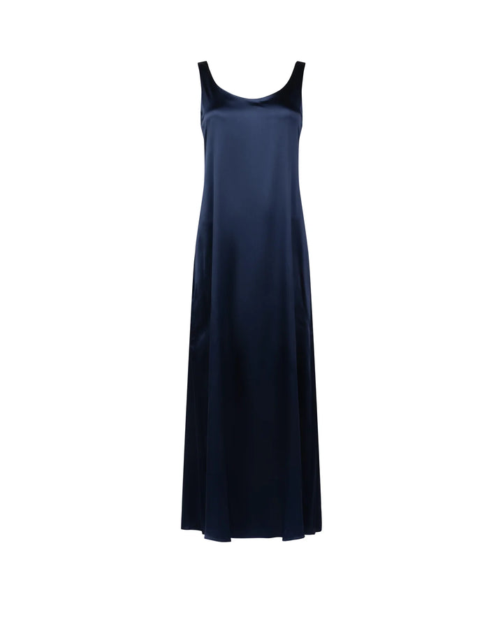 Slim Fit Long Dress | Black