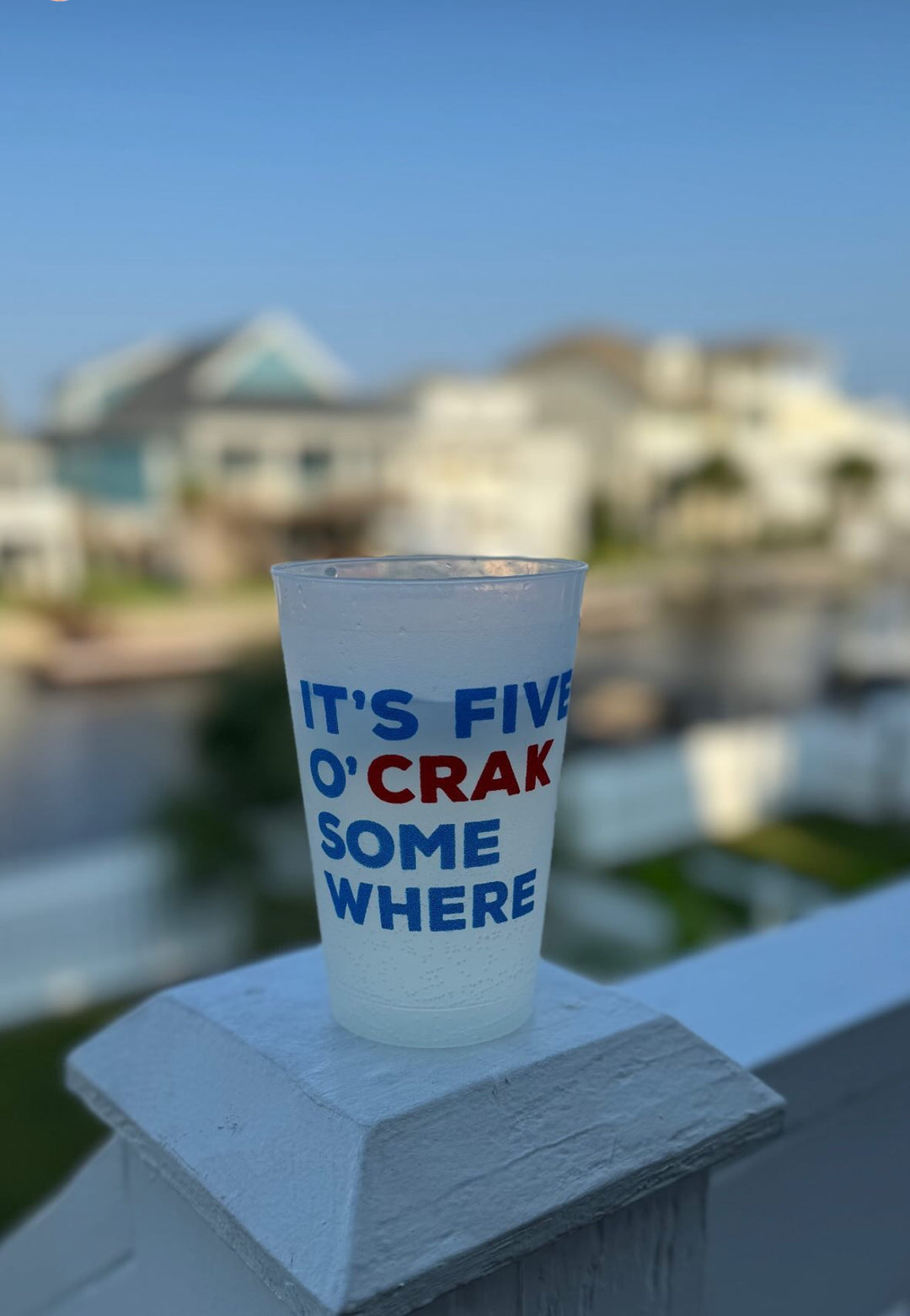 Mahjong "It's five o'crak somewhere" Cup Set