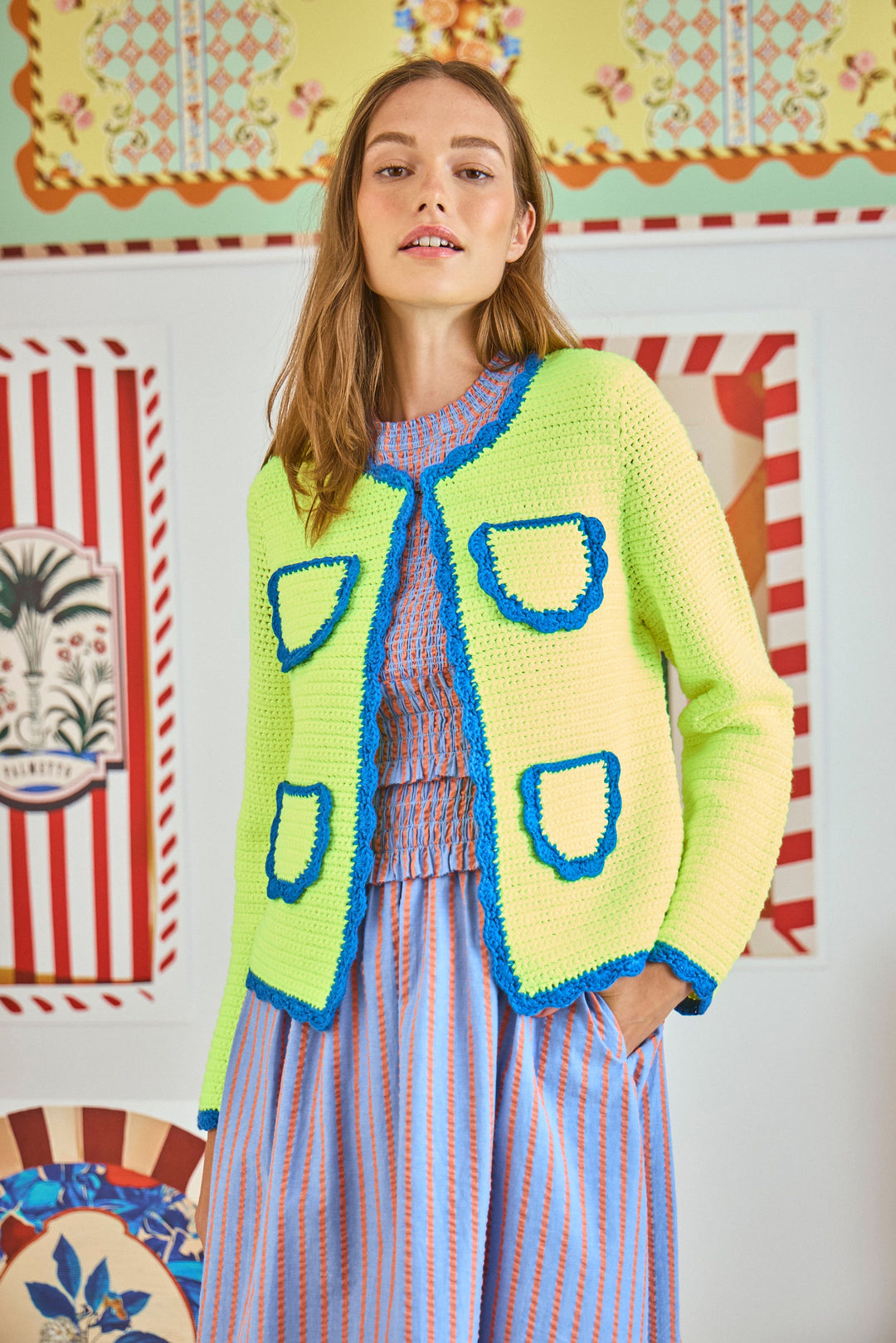 Russell Cardigan | Neon Yellow