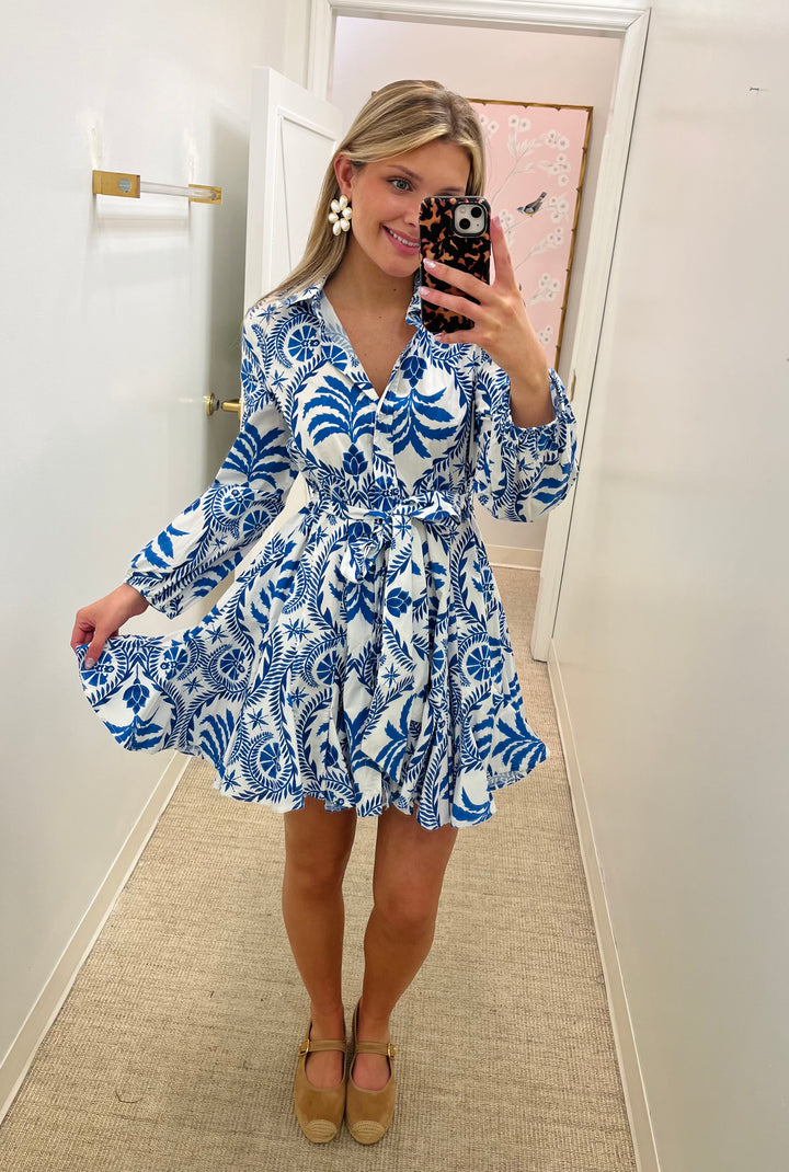 Naxos Mini Dress | Blue