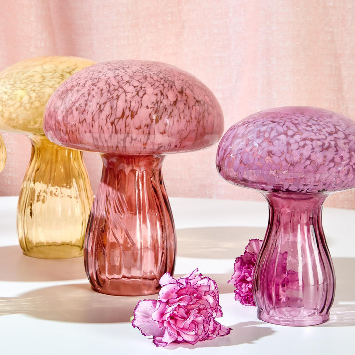 Assorted Glass Mushrooms