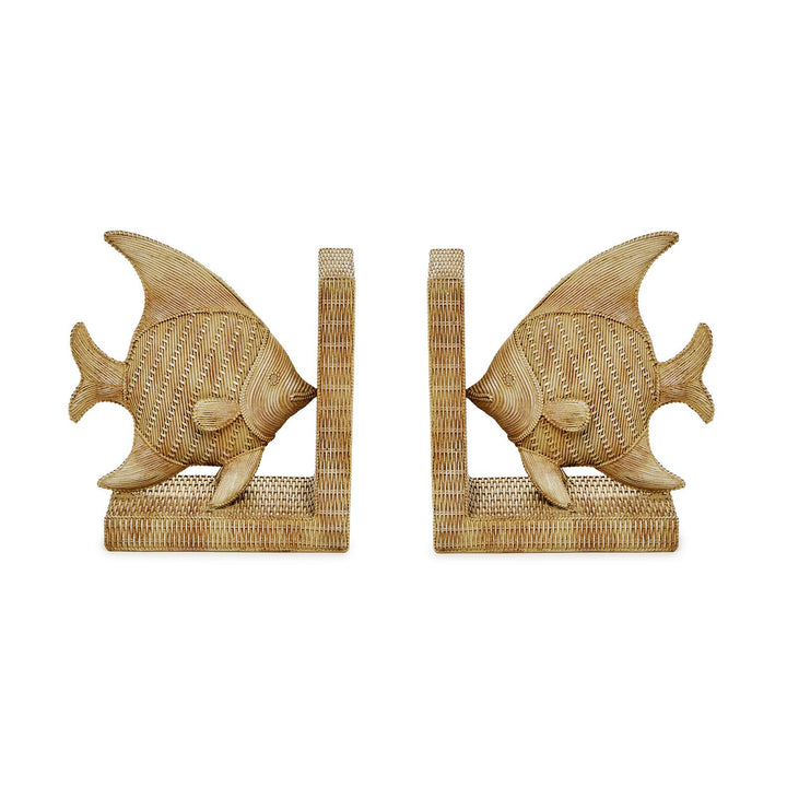Basket Weave Fish Bookends