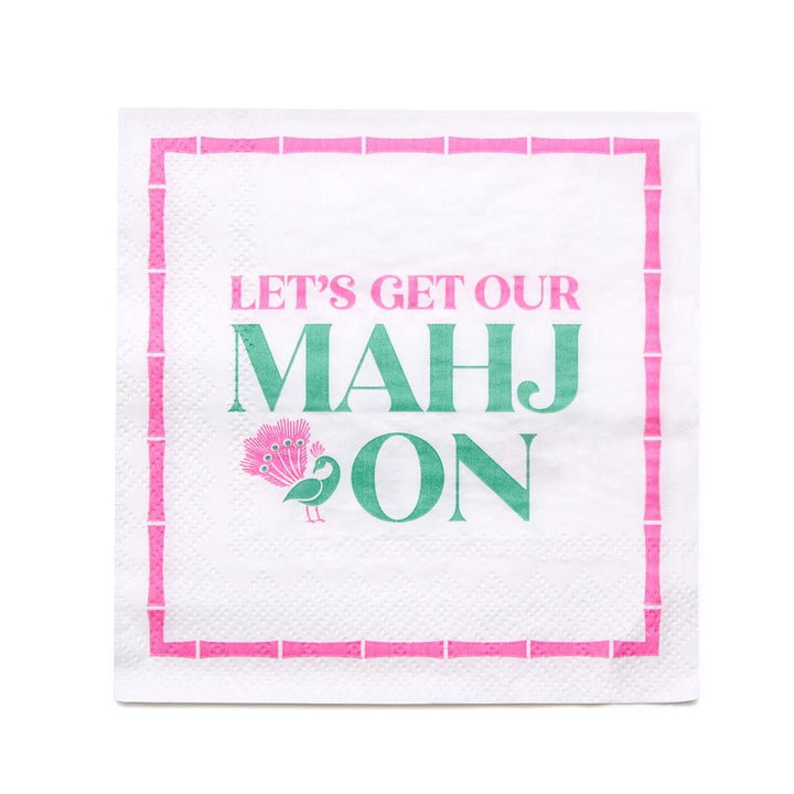 Let's Mahj On Cocktail Napkin - Charlotte's Inc