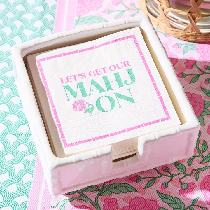 Let's Mahj On Cocktail Napkin - Charlotte's Inc