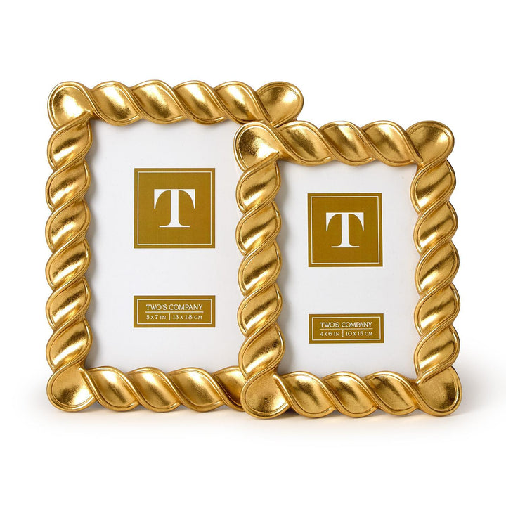 Spiral Twist Gold Leaf Frames | + Sizes