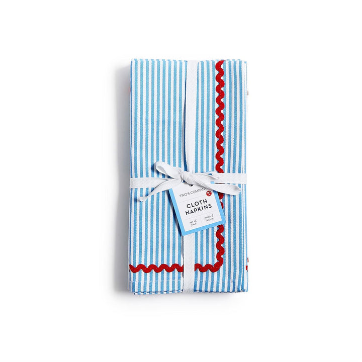 Blue Stripe Dinner Napkins