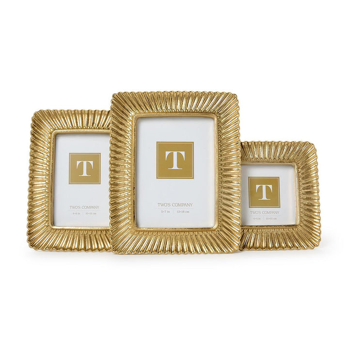 Scalloped Gold Frames