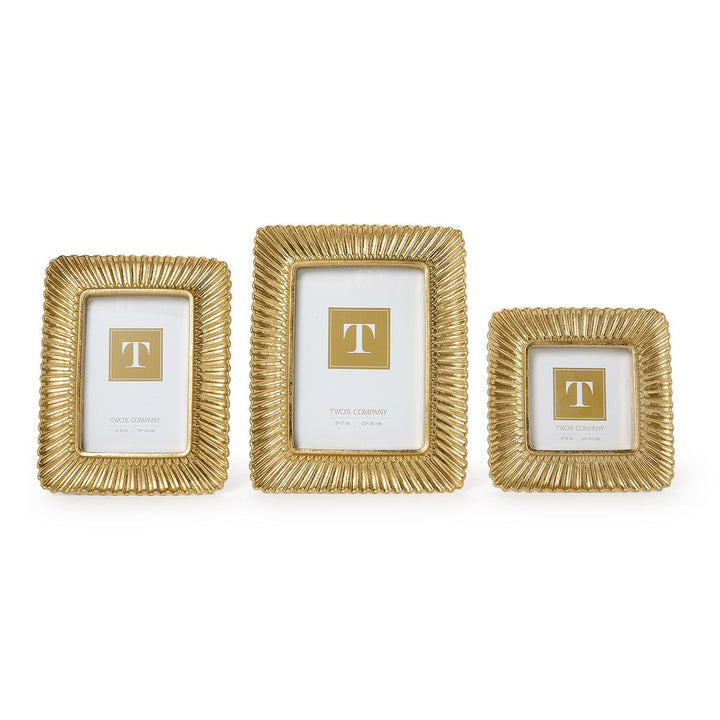 Scalloped Gold Frames