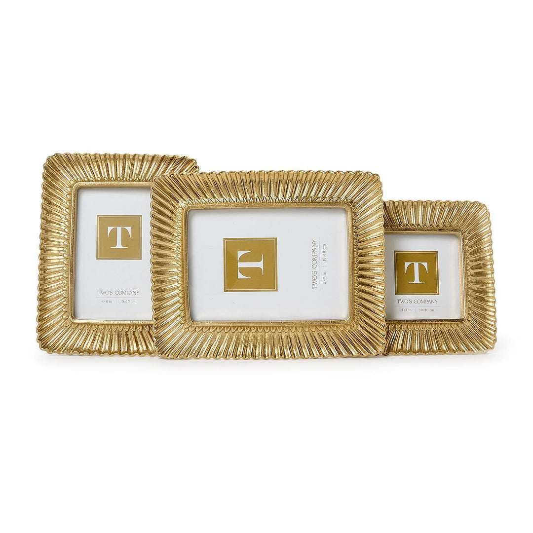 Scalloped Gold Frames