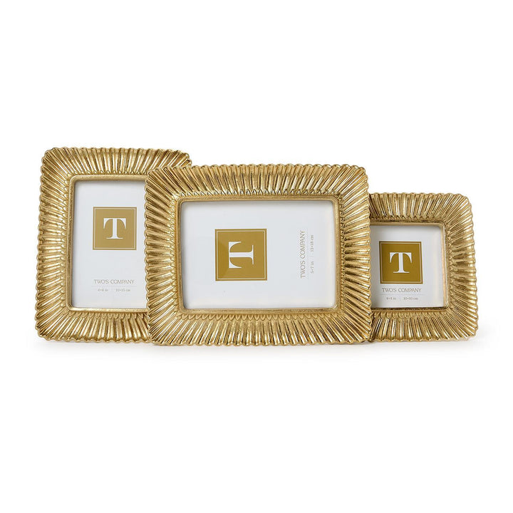 Scalloped Gold Frames