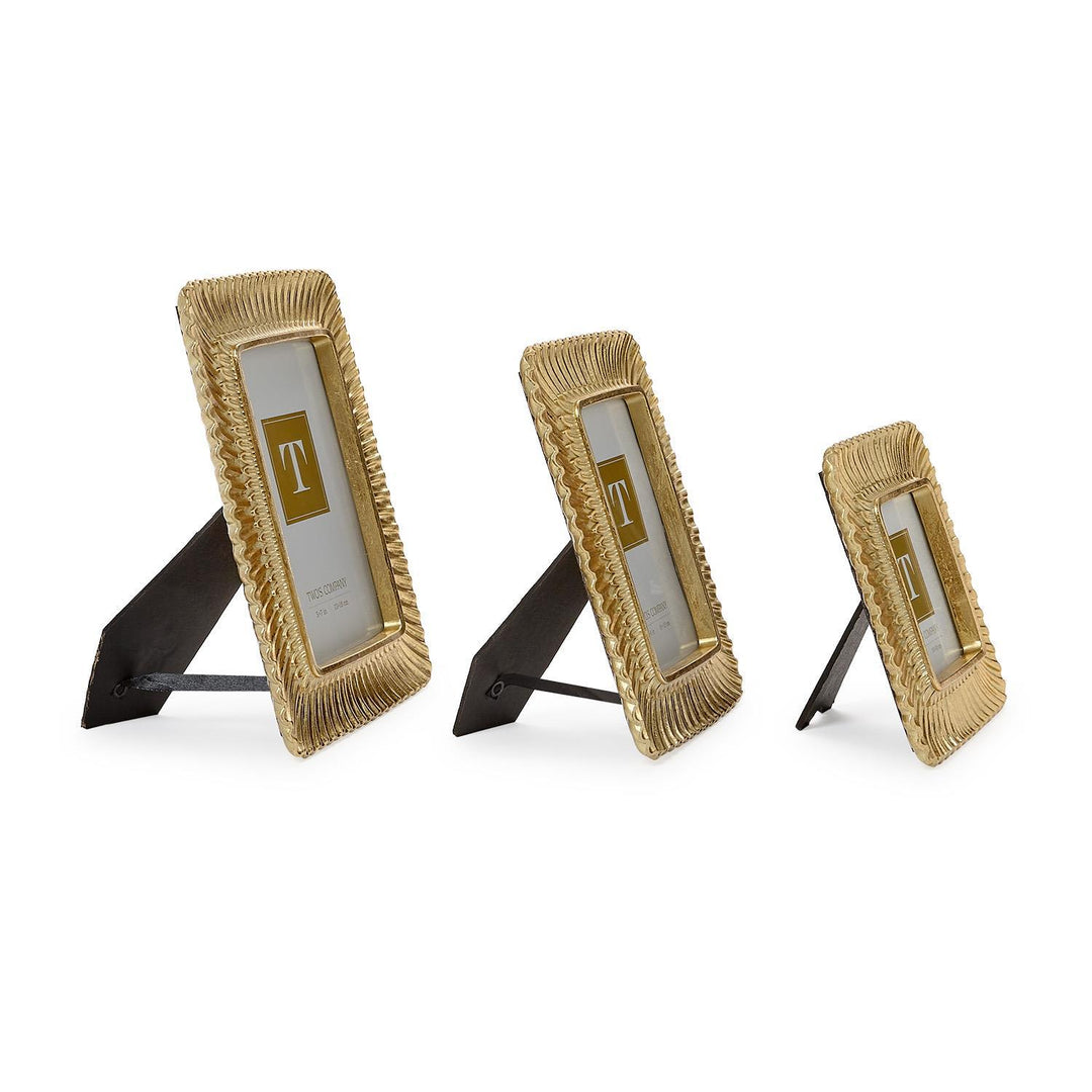 Scalloped Gold Frames
